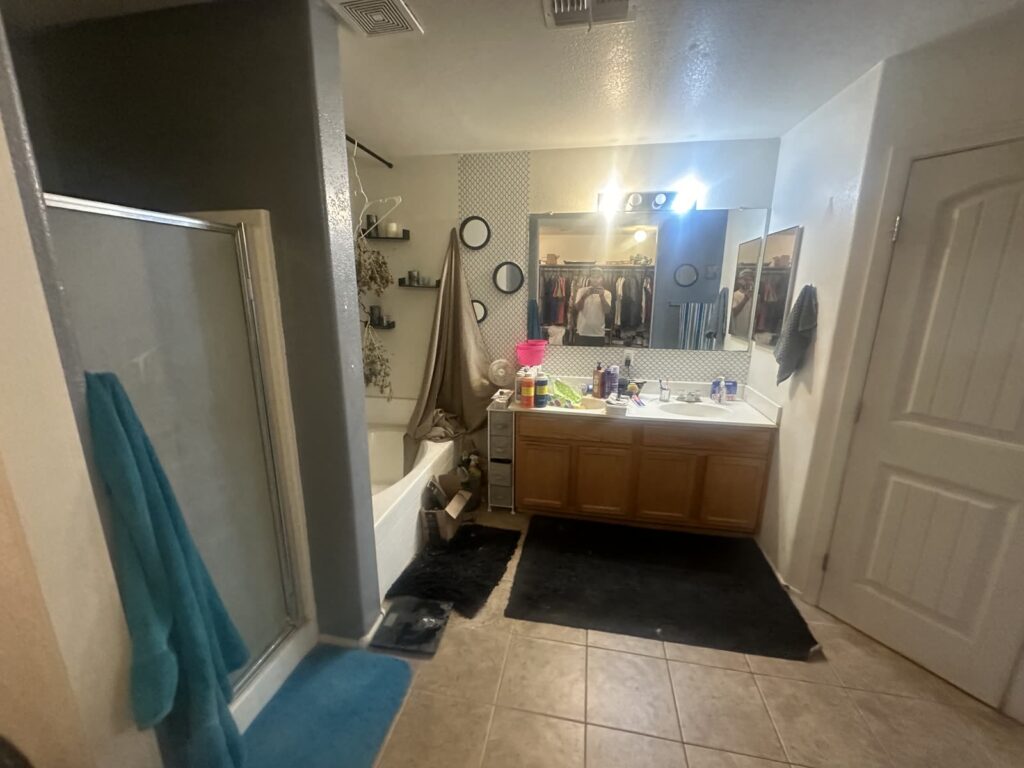 Fresca project bathroom before renovation